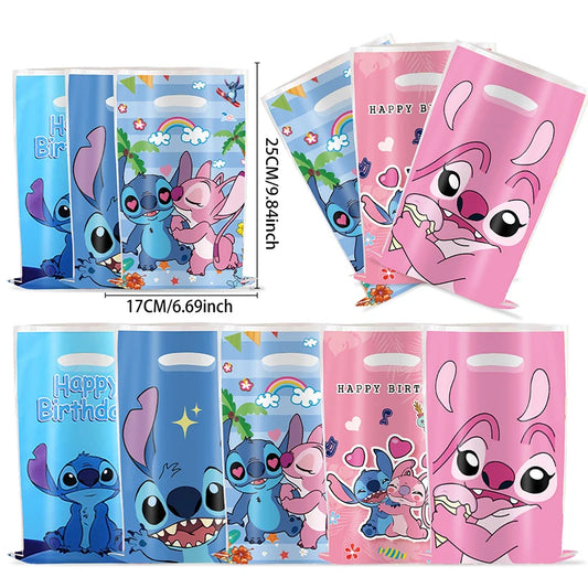 Disney Lilo & Stitch Party Gift Bags – Blue Stitch & Pink Angel Goodie Bags