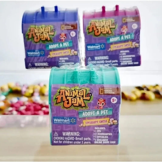 Animal Jam Mini Figure Blind Box – Collectible Treasure Chest Toy for Kids