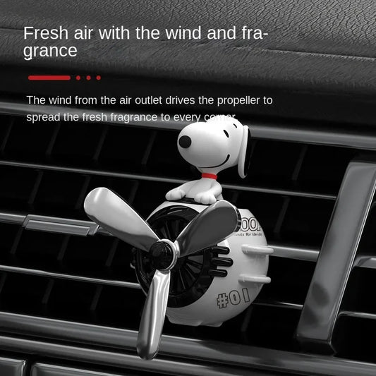 Cute Snoopy Car Air Freshener – Anime Aromatherapy Perfume Clip