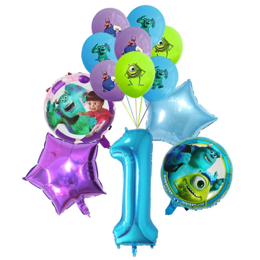 1 Set Disney Monsters University Balloons – 32 Inch Blue Number Birthday Party Decor