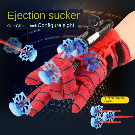 New Spiderman Action Figure & Role Play Glove Launcher Set – Anime Characters for Kids