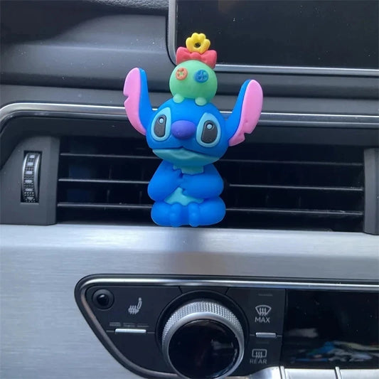 Disney Stitch Car Perfume Holder – Car Decor & Anime Figure Fragrance Diffuser
