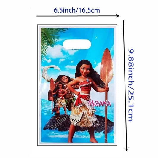 Disney Moana Birthday Party Gift Bags – Princess Theme Candy Loot Bags