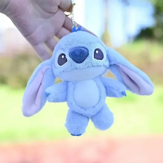 Cartoon Stitch Plush Keychain Soft Toy Cute Stuffed Animal Pendant Gift for Girls