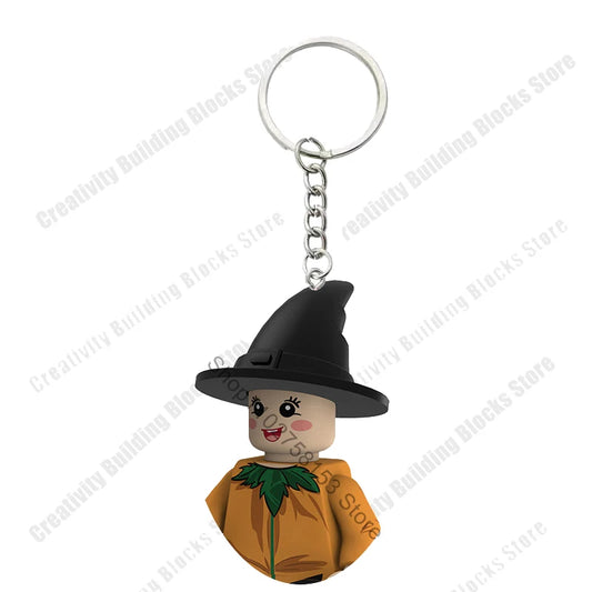 Pumpkin Man, Witch & Vampire Keychain – 3D DIY Halloween Figures