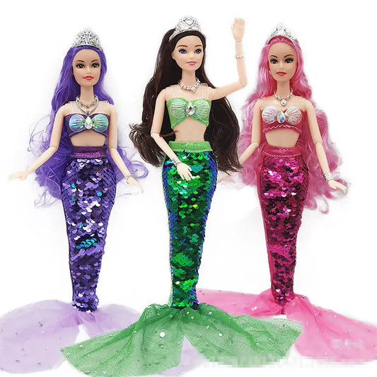 11-Inch Mermaid Doll – Full Set Movable Joints