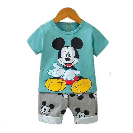 Disney Donald Duck T-Shirt & Shorts Set – Boys’ Summer Sports Outfit for Ages 1–4