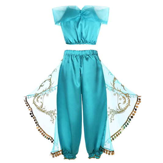 Arabian Style Princess Costume – Jasmine Cosplay Dress for Girls