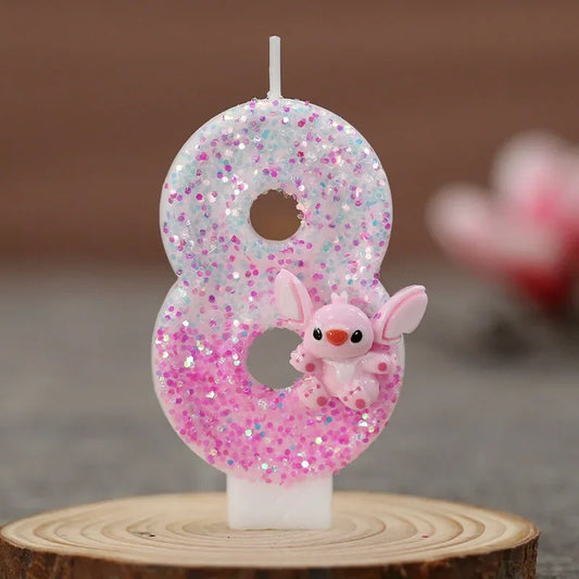 Disney Lilo & Stitch 0–9 Number Candles – Cute Cartoon Cake Toppers for Kids’ Birthdays
