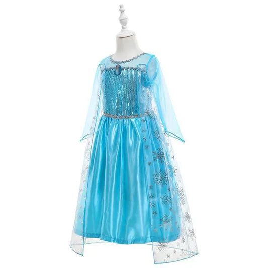 Disney Frozen Elsa Cape Costume – Snow Queen Princess Dress for Girls