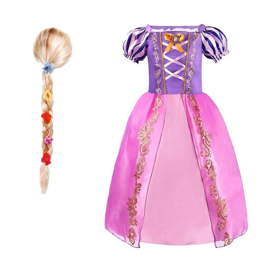 Rapunzel, Cinderella & Belle Princess Dresses – Kids Party & Halloween Costumes