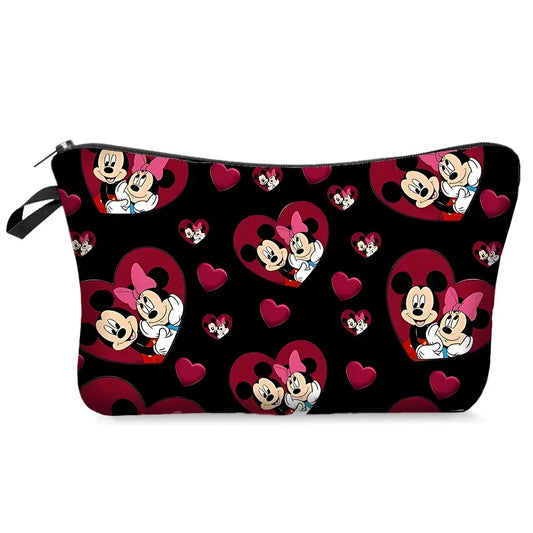 Mickey & Minnie Cosmetic Bag – Cute Cartoon Makeup & Pencil Case for Girls