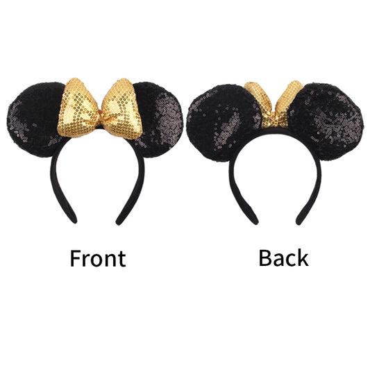 Big Size Classic DOT Bow Minnie Mouse Ears Headband – Party Hairband for Women & Girls