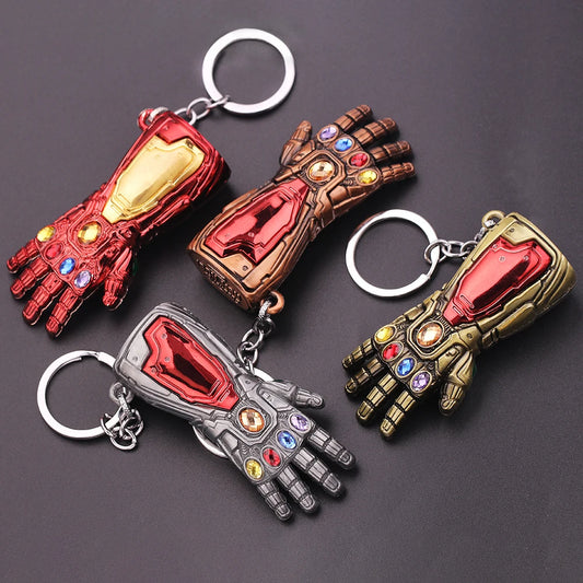 Marvel Iron Man Infinity Gauntlet Keychain – Avengers Infinity Stones Key Holder Pendant