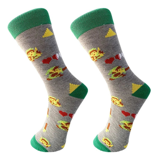 Zelda Tears of the Kingdom Anime Socks – Cosplay Cotton Long Socks for Adults