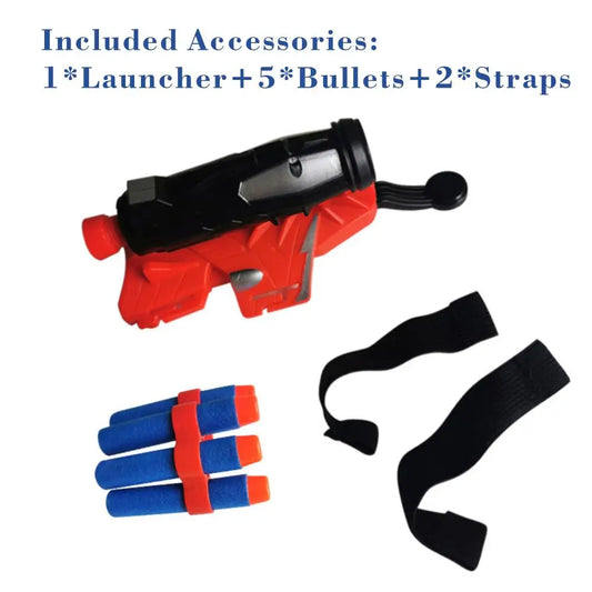 Spider-Man Web Launcher Glove Toy – Kids’ Safe Foam Wrist Launcher for Cosplay & Halloween