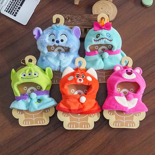 New Disney Doll Cosplay Clothes – Kawaii Stitch, Lotso, and Labubu Plush Doll Capes & Outfits (V1 & V2)