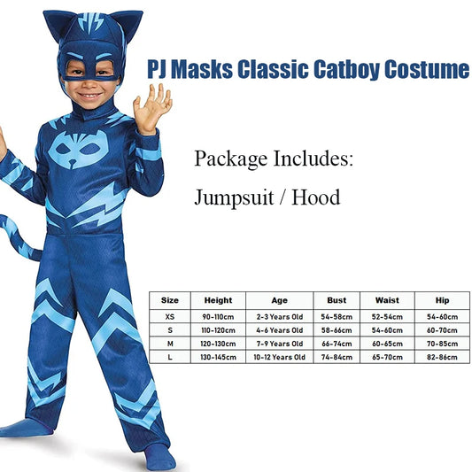 Blue Pajama Hero Costume – Kids Anime-Inspired Cosplay Suit with Mask