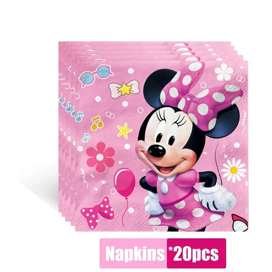 Disney Minnie Mouse Party Supplies – Banner, Balloons, Cups, Plates & Napkins for Kids’ Birthday & Baby Shower