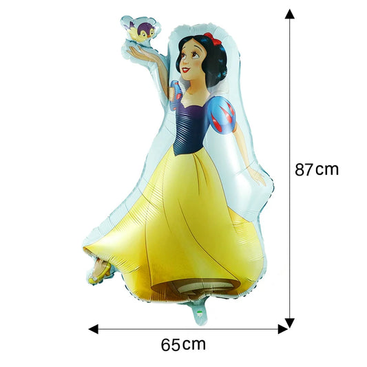 5pcs Disney Princess Balloon Set – Cinderella & Mermaid Helium Party Balloons