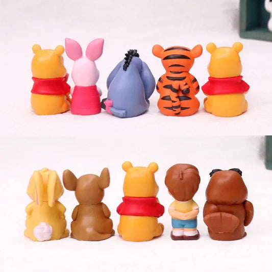 10pcs/set Cartoon Winnie The Pooh Action Figure Toy Set
